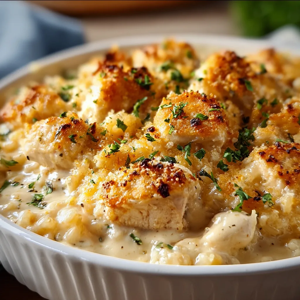 Creamy Angel Chicken Rice Casserole Recipe | Easy Comfort Food Dinner