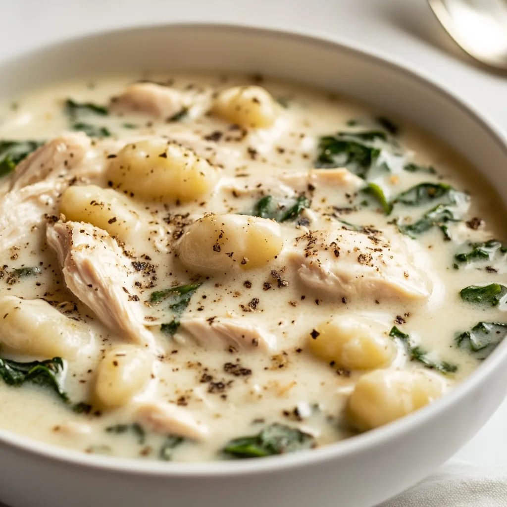 Creamy Chicken and Gnocchi Soup