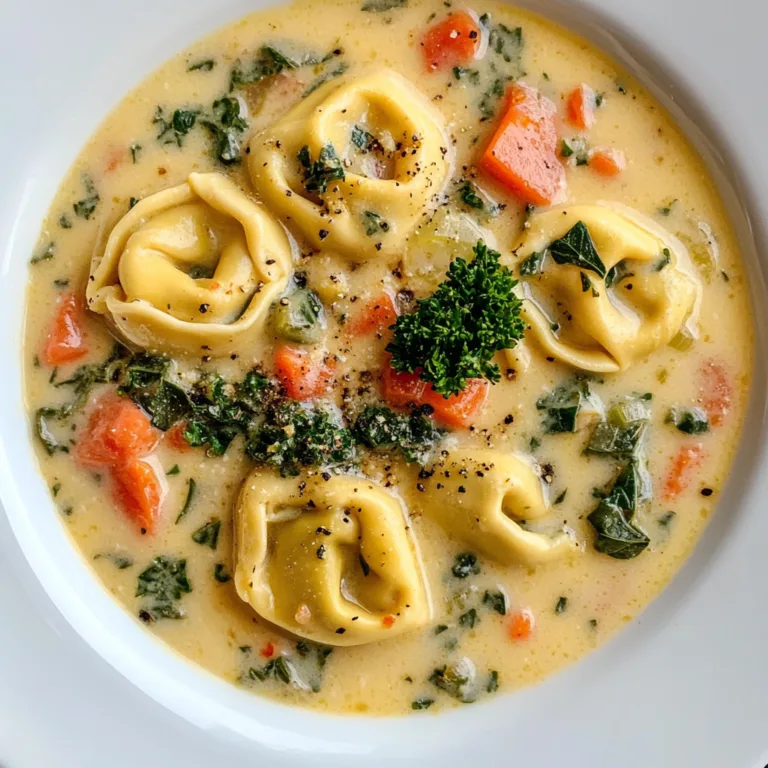 Creamy Tuscan Tortellini Soup Recipe | Easy & Delicious Italian Soup