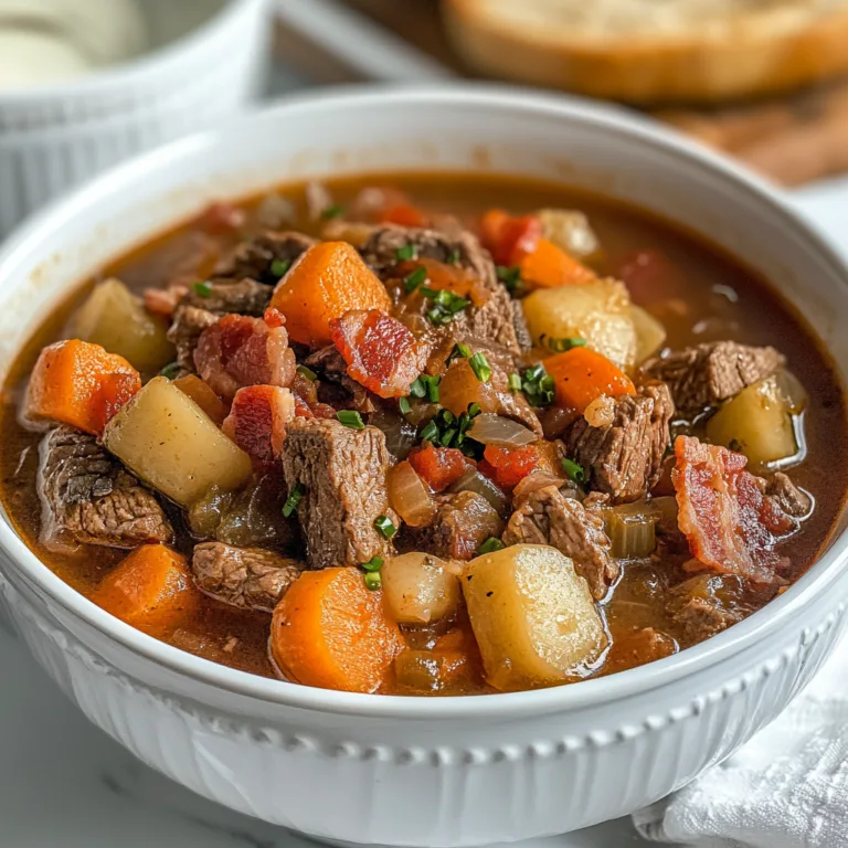 Crockpot Million Dollar Beef &amp; Bacon Soup Recipe – Easy Slow Cooker Comfort Food