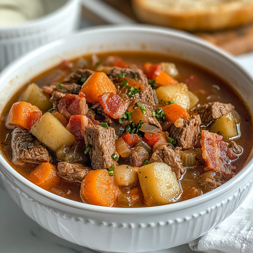 Crockpot Million Dollar Beef &amp; Bacon Soup Recipe – Easy Slow Cooker Comfort Food