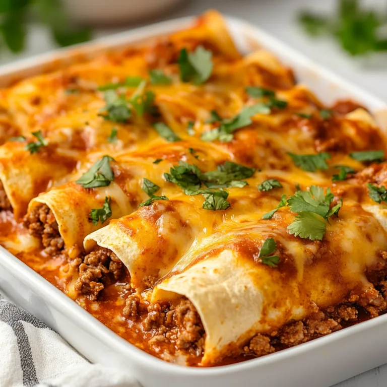 Easy Ground Beef Enchiladas Recipe | Quick & Delicious Meal Idea
