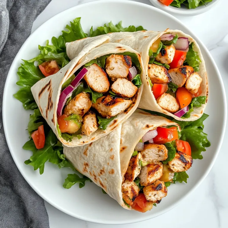 Delicious Garlic Chicken Wraps Recipe | Easy & Healthy Meal Idea