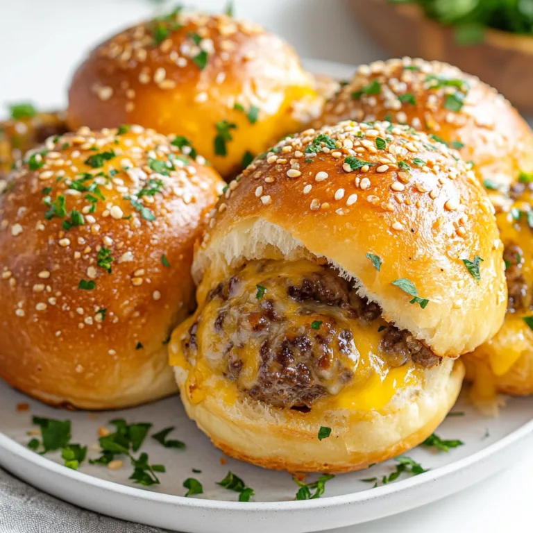 Garlic Parmesan Cheeseburger Bombs Recipe | Easy &amp; Delicious Appetizer