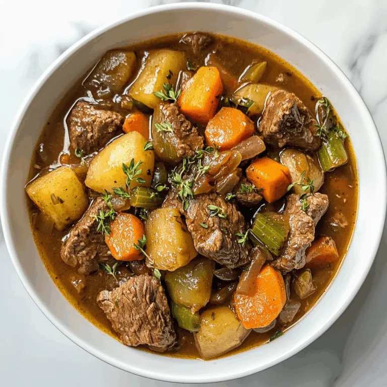 Hearty Gluten-Free Beef Stew with Fresh Veggies | Easy & Delicious Recipe