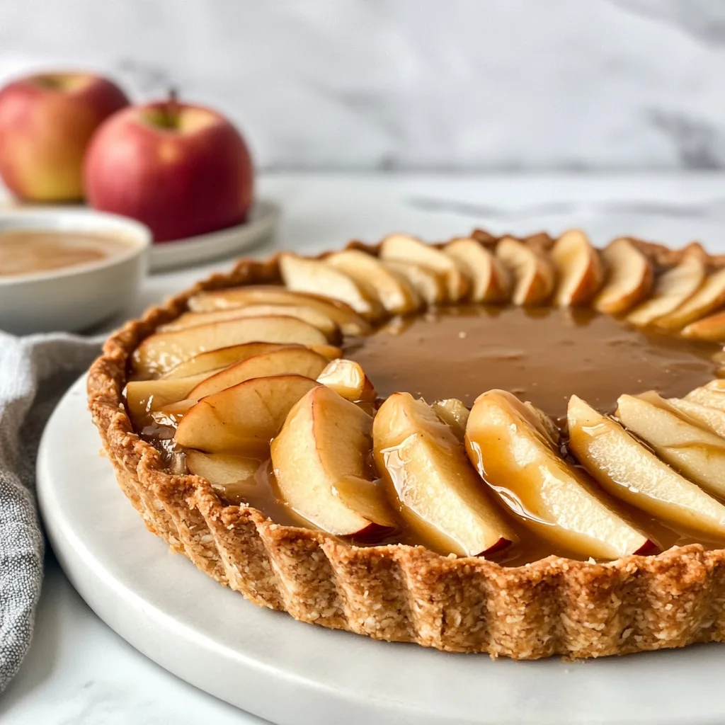 Gluten-Free Caramel Apple Tart with Almond Crust | Easy &amp; Delicious Recipe