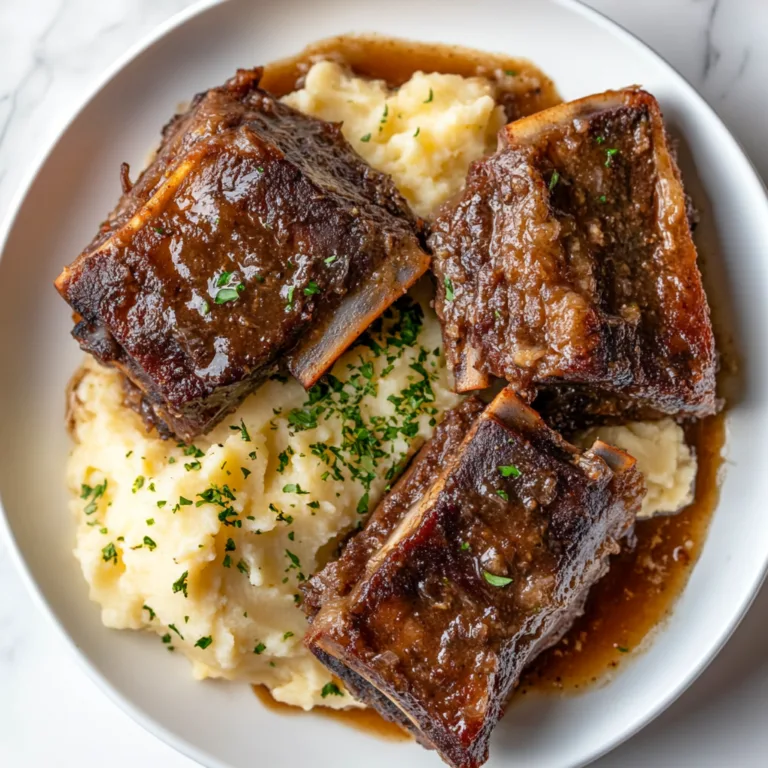 Gluten-Free Instant Pot Short Ribs with Garlic Mashed Potatoes Recipe