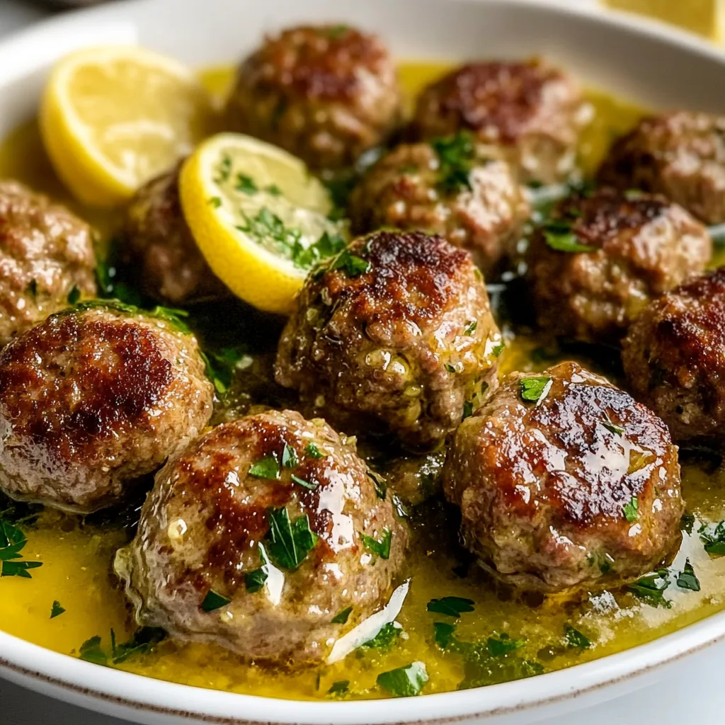 Authentic Greek Meatballs in Lemon Sauce Recipe | Traditional Flavor