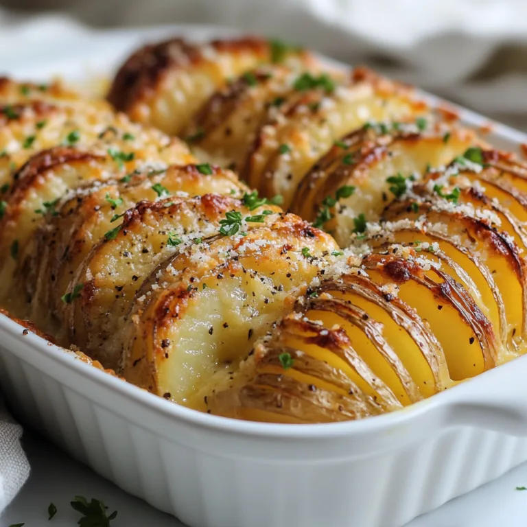 Crispy Hasselback Potato Gratin Recipe – Easy & Delicious Side Dish