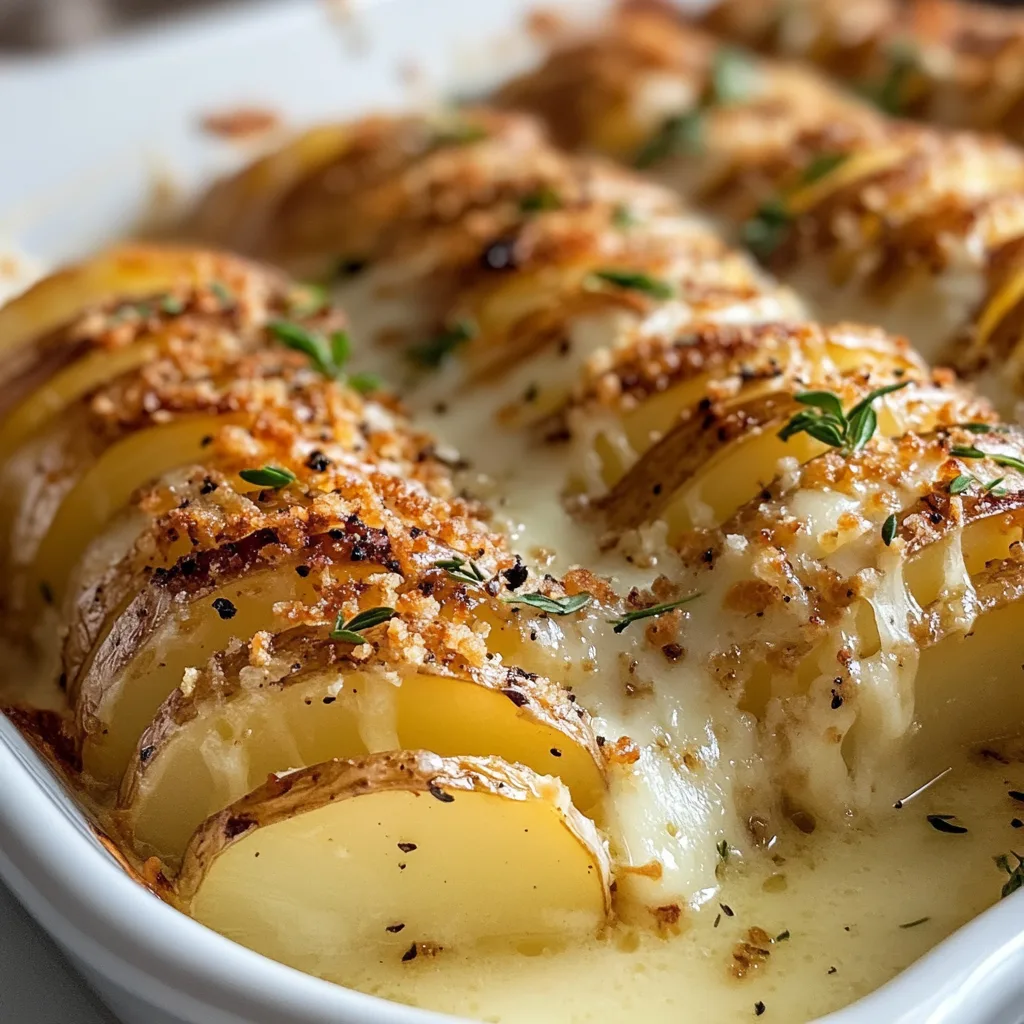 Crispy Hasselback Potato Gratin Recipe – Easy &amp; Delicious Side Dish