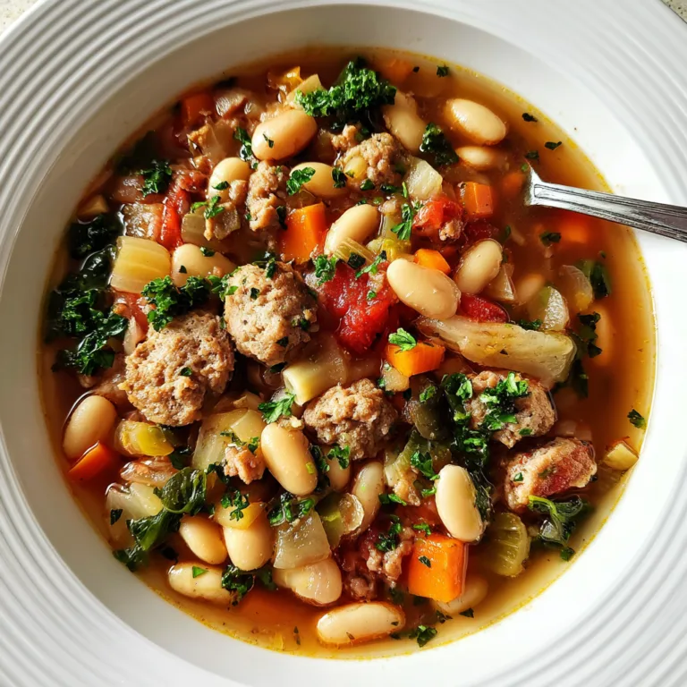 Hearty 13-Bean Slow Cooker Minestrone with Sausage | Easy, Flavorful Soup Recipe