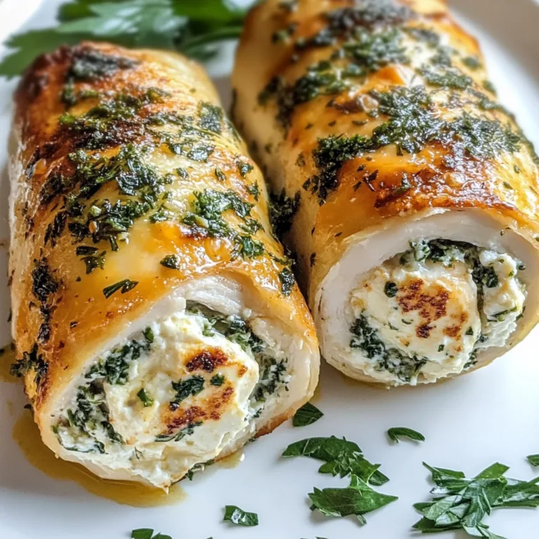 Herbed Ricotta Stuffed Chicken Rolls Recipe | Easy & Delicious Dinner Idea