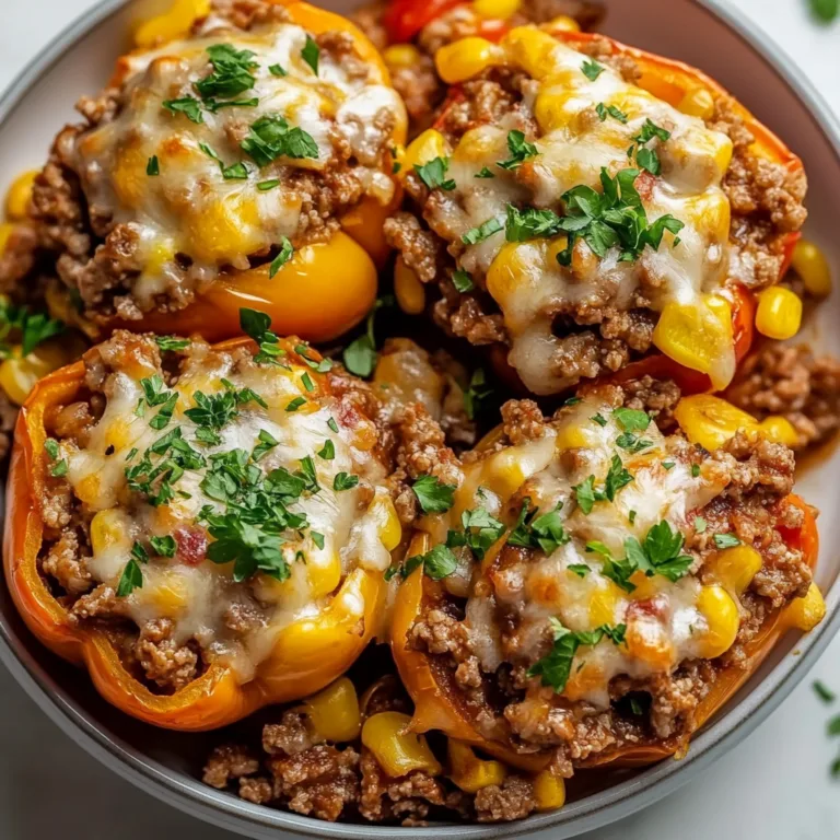 High Protein Unstuffed Peppers Recipe | Easy & Healthy Meal Prep