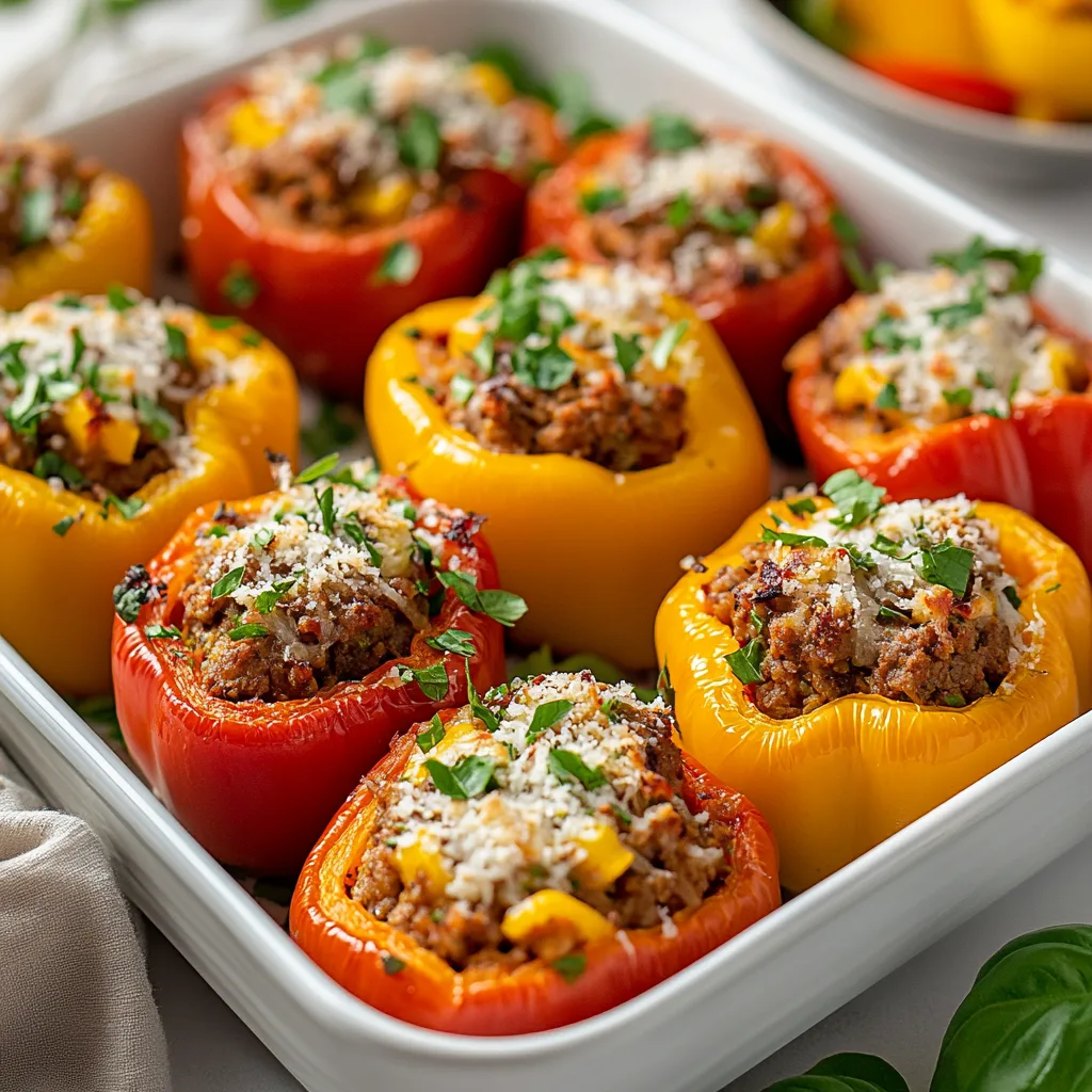 High Protein Unstuffed Peppers Recipe | Easy &amp; Healthy Meal Prep