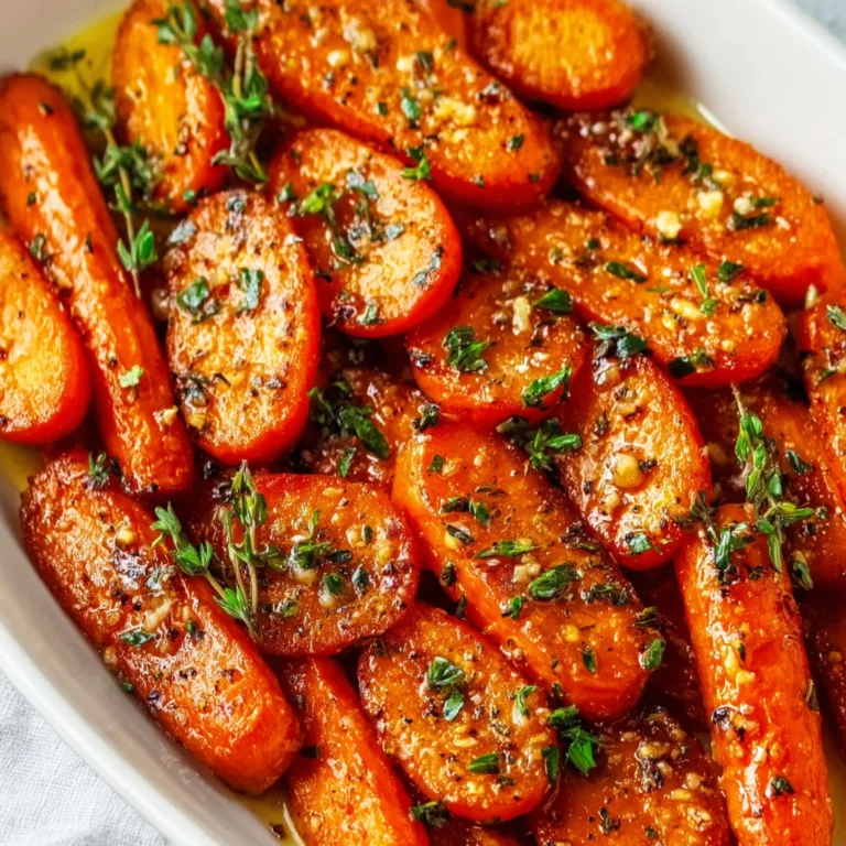 Delicious Honey Garlic Butter Roasted Carrots Recipe | Easy & Flavorful Side Dish