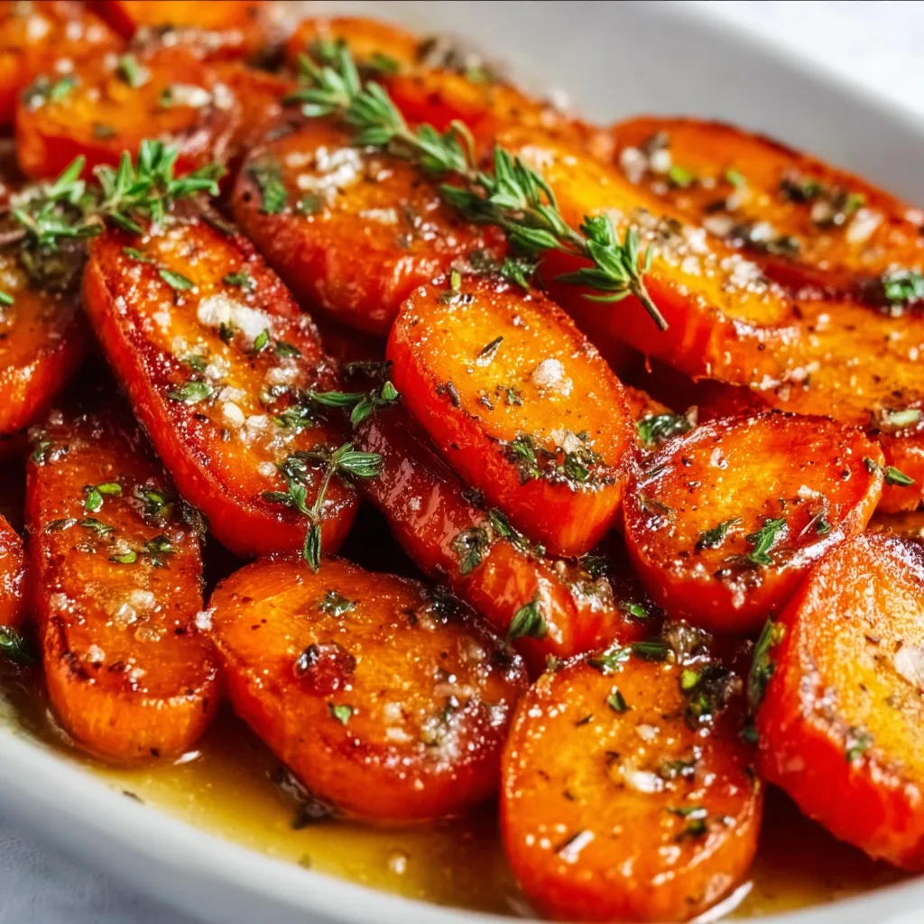 Delicious Honey Garlic Butter Roasted Carrots Recipe | Easy &amp; Flavorful Side Dish