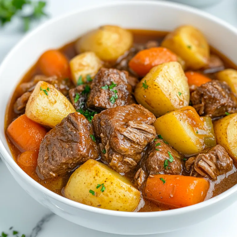 Hearty Instant Pot Beef Stew with Carrots and Potatoes Recipe | Easy &amp; Delicious