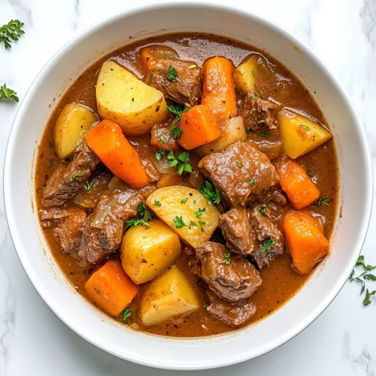 Hearty Instant Pot Beef Stew with Carrots and Potatoes Recipe | Easy & Delicious