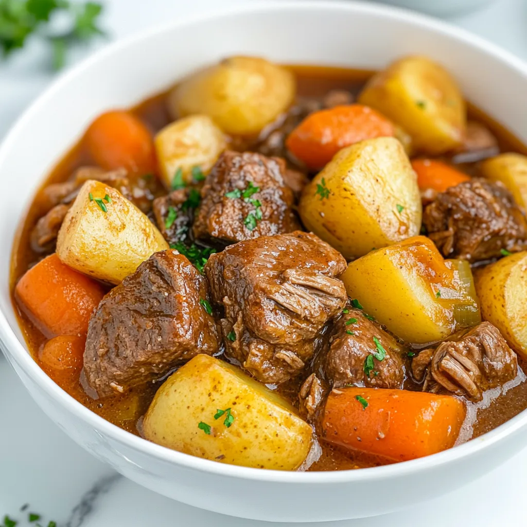 Hearty Instant Pot Beef Stew with Carrots and Potatoes Recipe | Easy &amp; Delicious