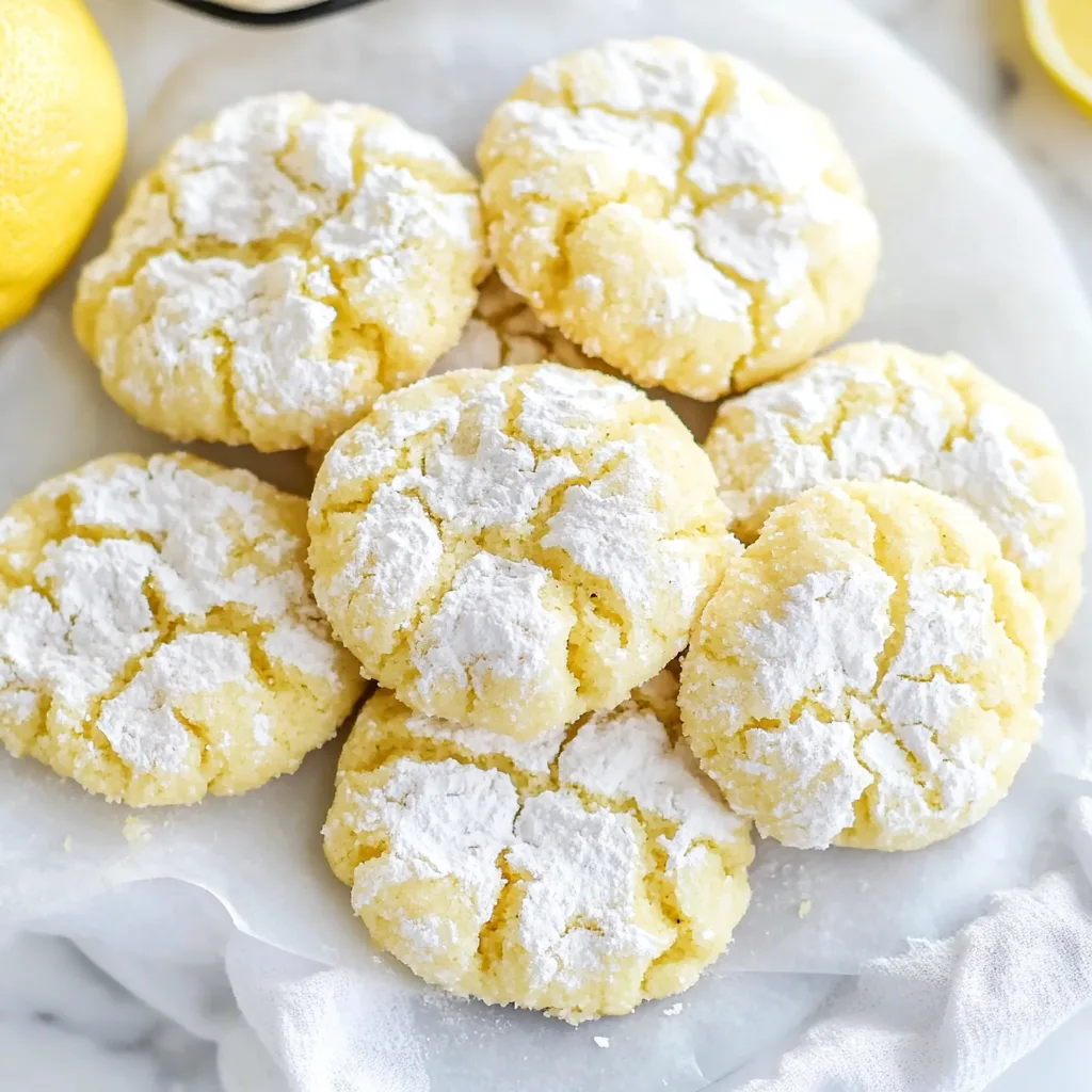Delicious Lemon Crinkle Cookies Recipe – Easy, Soft &amp; Zesty Treats