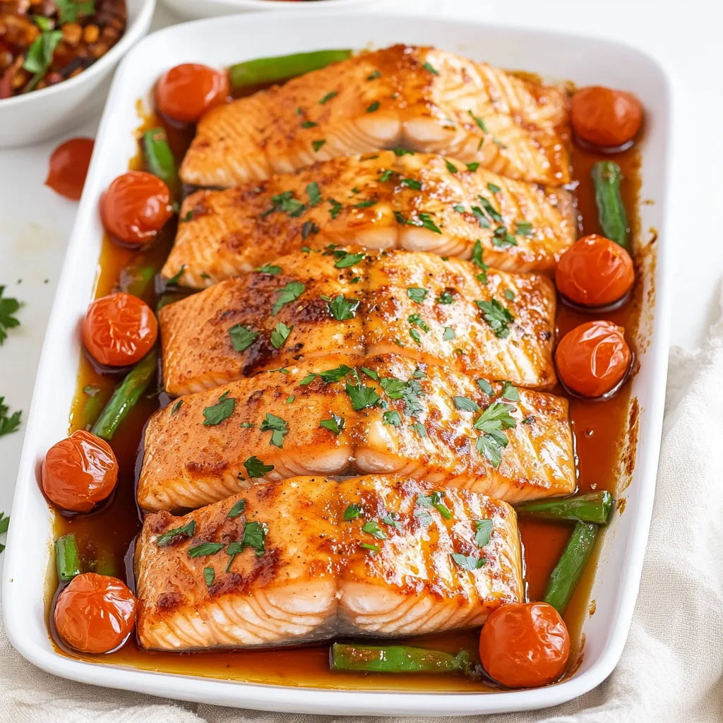 Maple Glazed Sheet Pan Salmon Recipe | Easy, Delicious &amp; Healthy Dinner