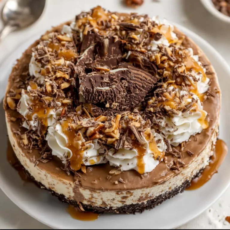 No-Bake German Chocolate Cheesecake Recipe | Easy &amp; Delicious Dessert