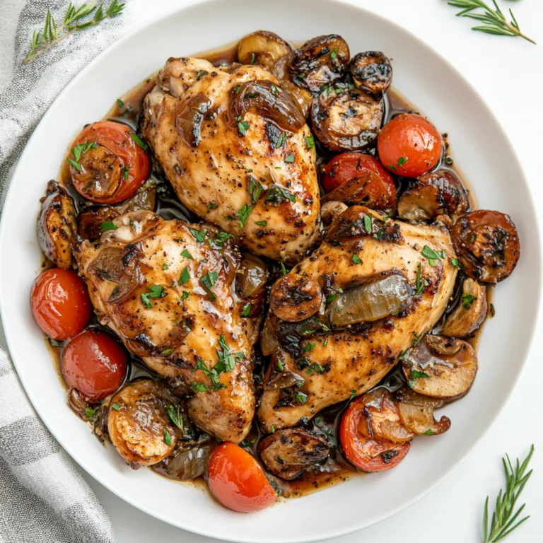 One-Pan Balsamic Chicken Recipe | Easy & Flavorful Dinner Idea