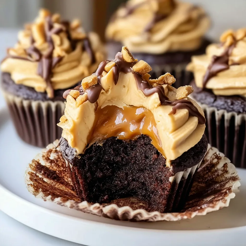 Delicious Peanut Butter Chocolate Cupcakes Recipe | Easy &amp; Moist Treats