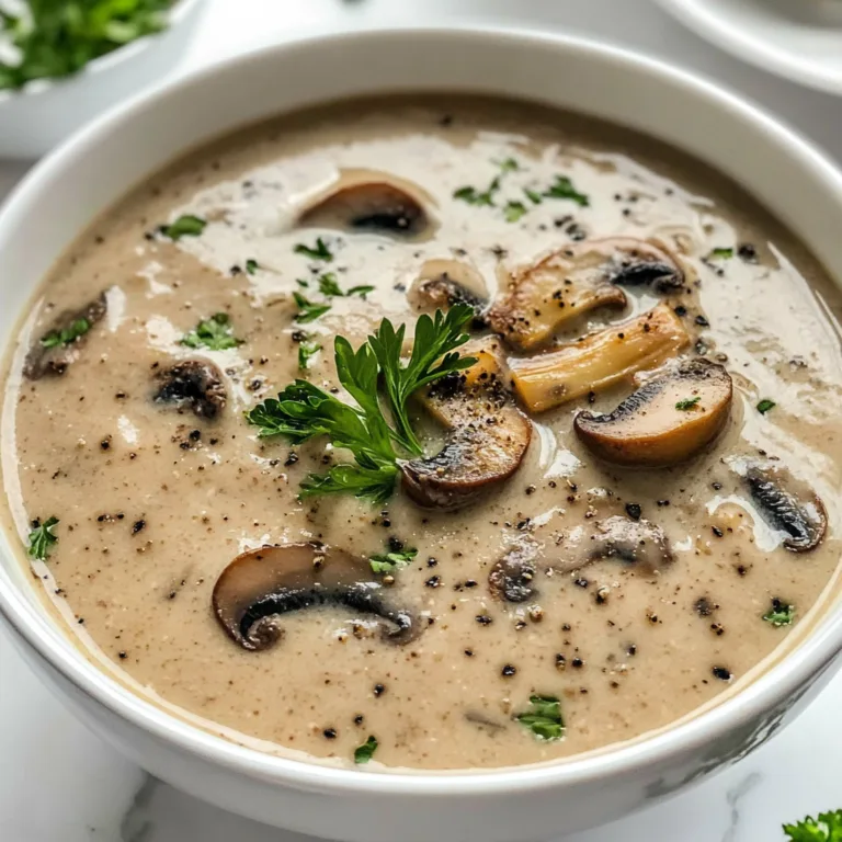 Quick and Easy Creamy Mushroom Soup Recipe | Delicious & Simple