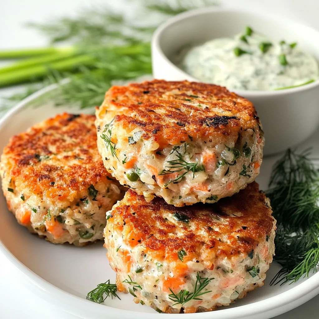 Crispy Sheet Pan Salmon Rice Cakes with Creamy Dill Aioli Recipe