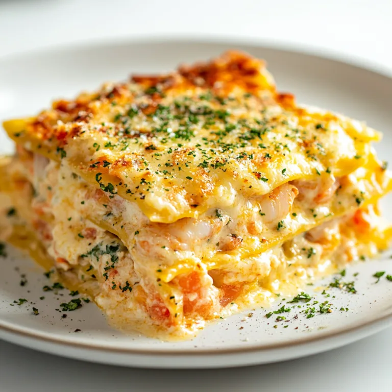 Delicious Shrimp Crab Lasagna Recipe | Creamy Seafood Lasagna Delight