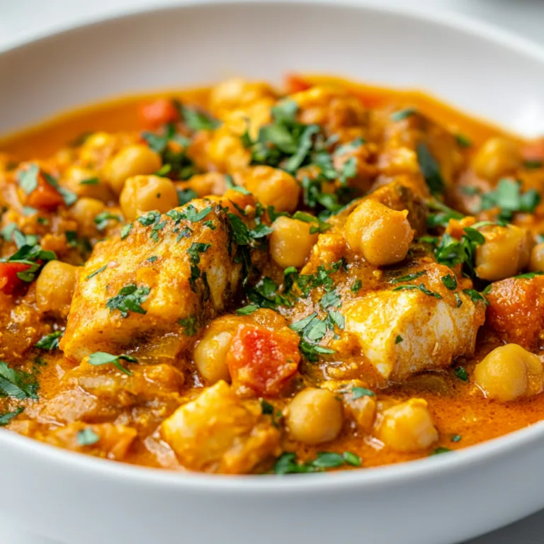 Slow Cooker Fish and Chickpea Curry Recipe | Easy &amp; Flavorful Dinner