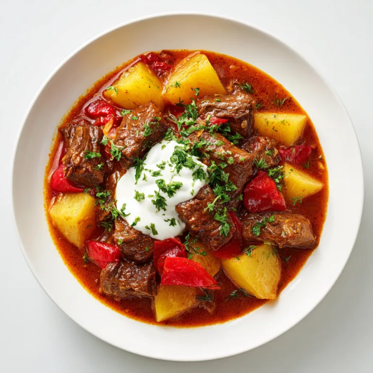 Slow Cooker Hungarian‑Style Goulash with Paprika & Potatoes Recipe