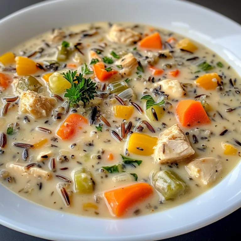 Hearty Wild Rice Soup with Chicken and Fresh Veggies – Healthy &amp; Delicious Recipe
