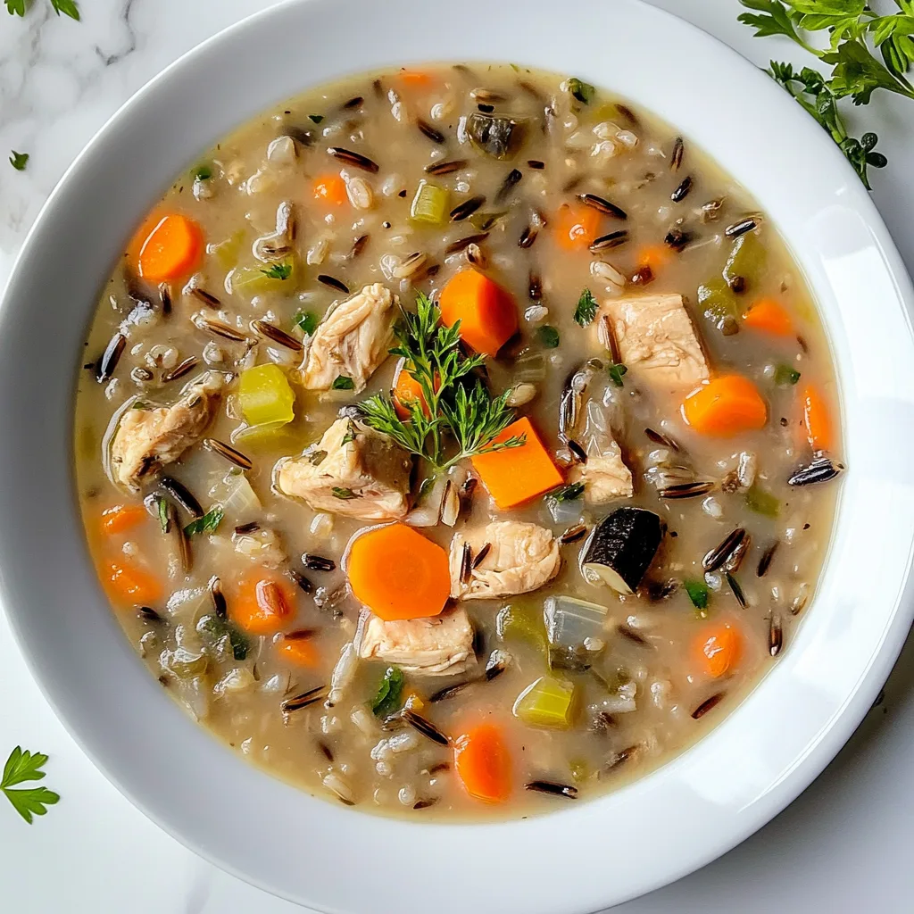 Chicken, Wild Rice, and Vegetable Soup
