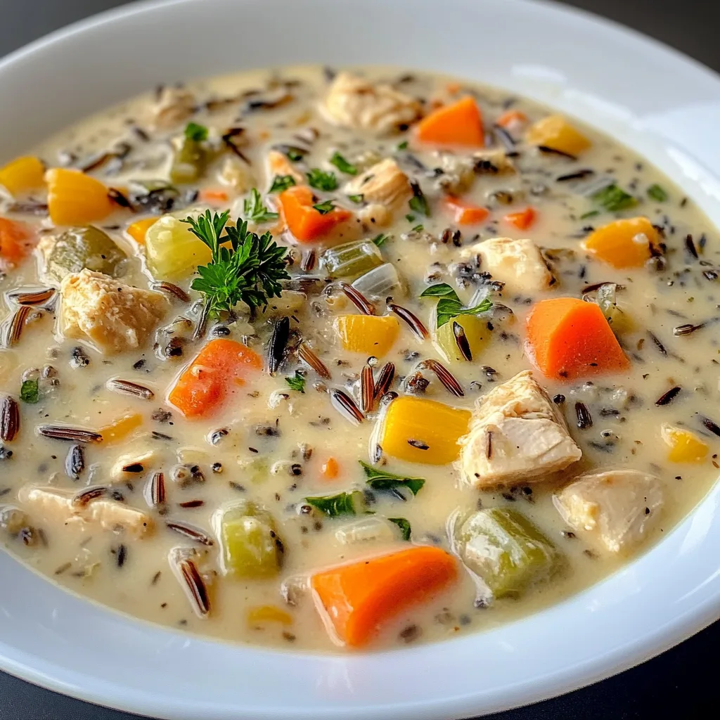 Hearty Wild Rice Soup with Chicken and Fresh Veggies – Healthy &amp; Delicious Recipe