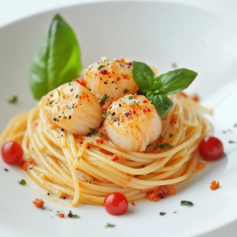 Spaghetti with Spicy Scallop Recipe | Easy Seafood Pasta Dish