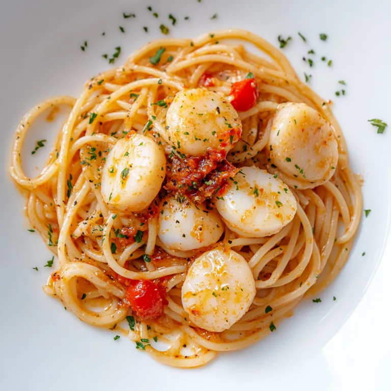 Spaghetti with Spicy Scallop Recipe | Easy Seafood Pasta Dish
