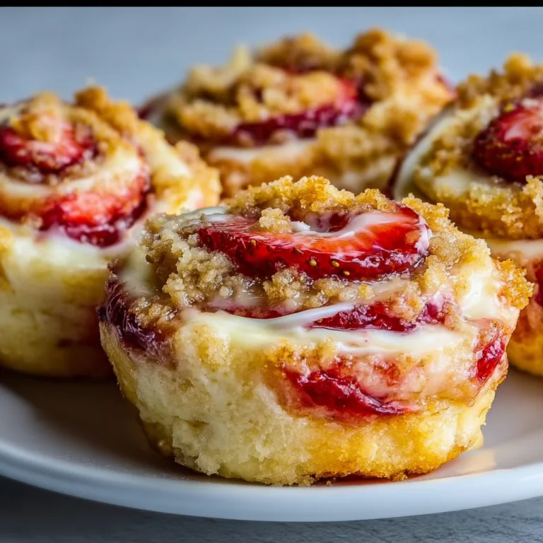 Delicious Strawberry Cream Cheese Crumble Rolls Recipe | Easy &amp; Sweet Breakfast Treat