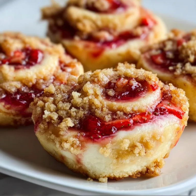Delicious Strawberry Cream Cheese Crumble Rolls Recipe | Easy & Sweet Breakfast Treat