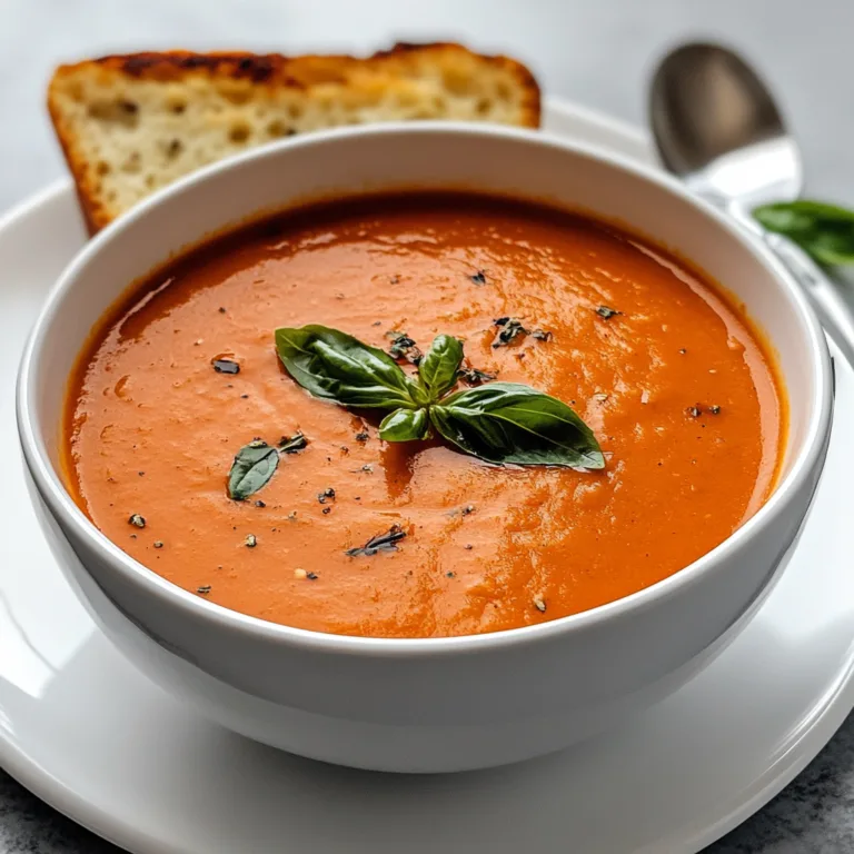Thick and Creamy Tomato Soup Recipe | Easy Homemade Comfort Food