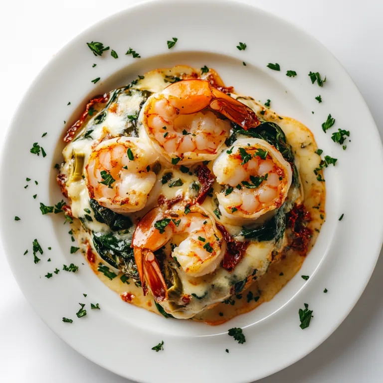 Tuscan Shrimp with Spinach, Artichokes & Sun-Dried Tomatoes Recipe – Easy & Flavorful