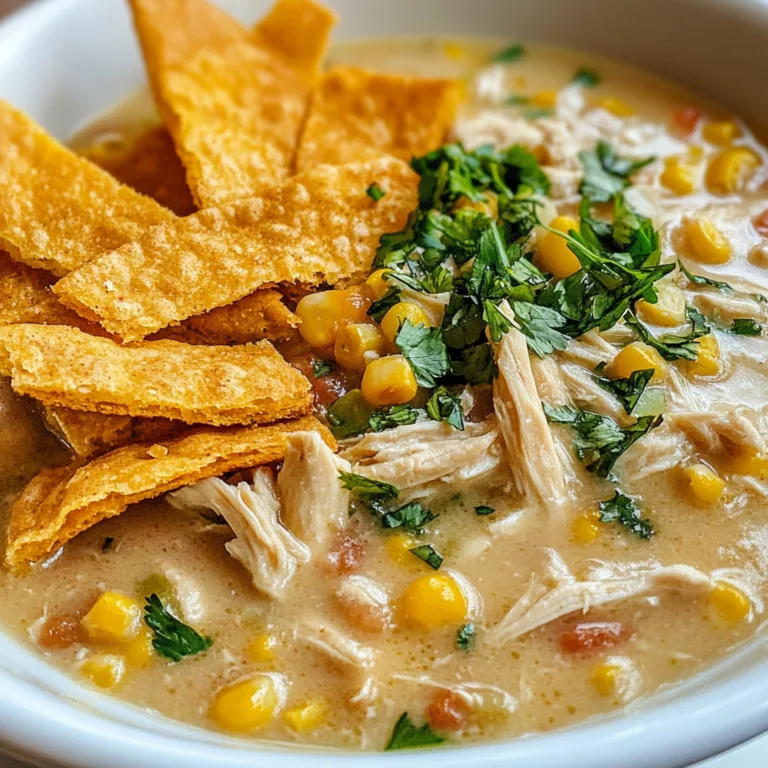 Easy White Chicken Chili Recipe with Crispy Tortilla Strips | Perfect Comfort Food