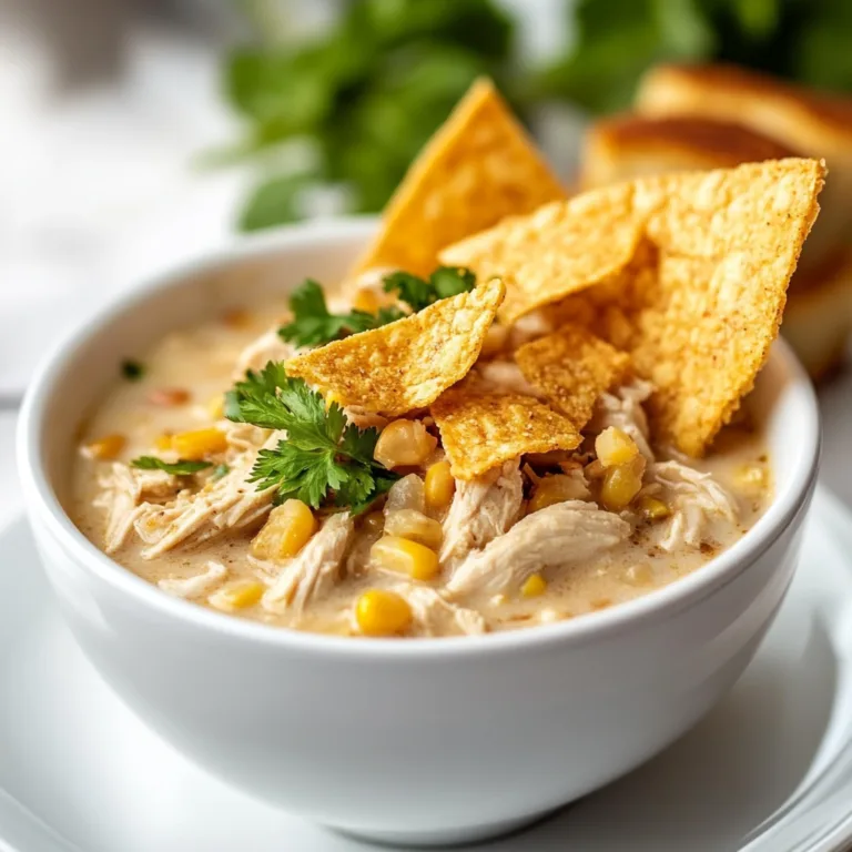 Easy White Chicken Chili Recipe with Crispy Tortilla Strips | Perfect Comfort Food