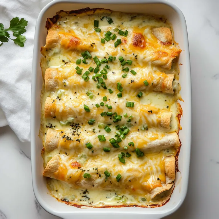Delicious White Chicken Enchiladas with Creamy Sour Cream Sauce &amp; Green Chiles Recipe