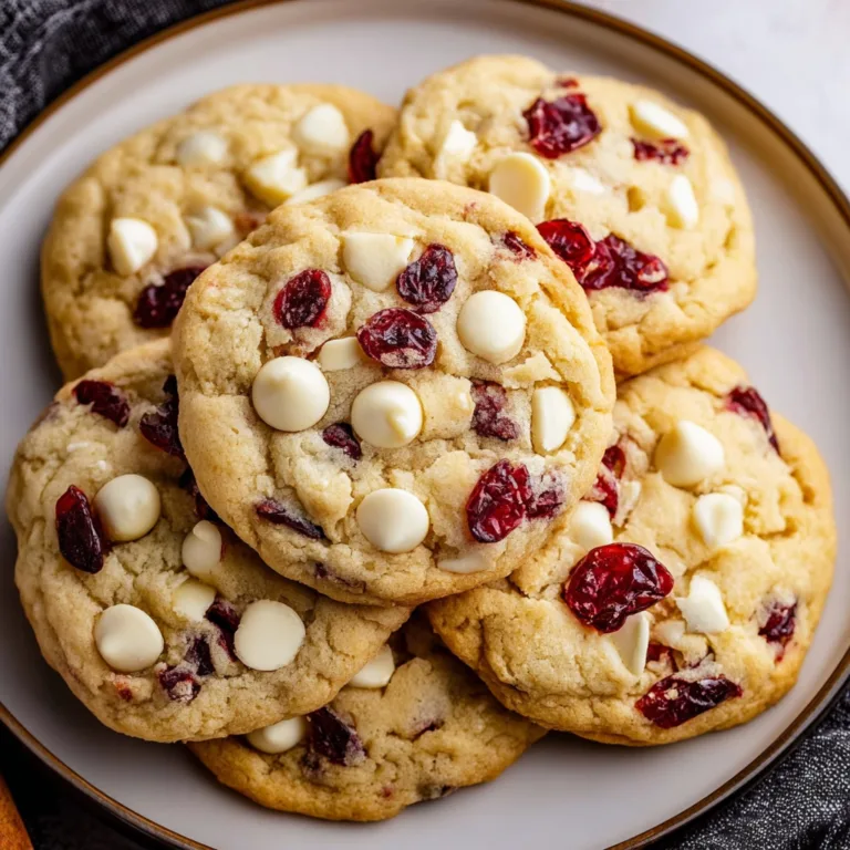Delicious White Chocolate Cranberry Cookies Recipe – Sweet & Chewy Treats
