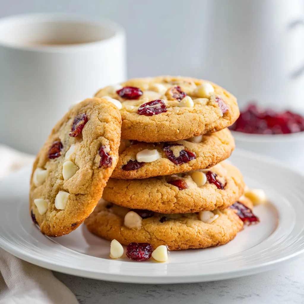Delicious White Chocolate Cranberry Cookies Recipe – Sweet &amp; Chewy Treats