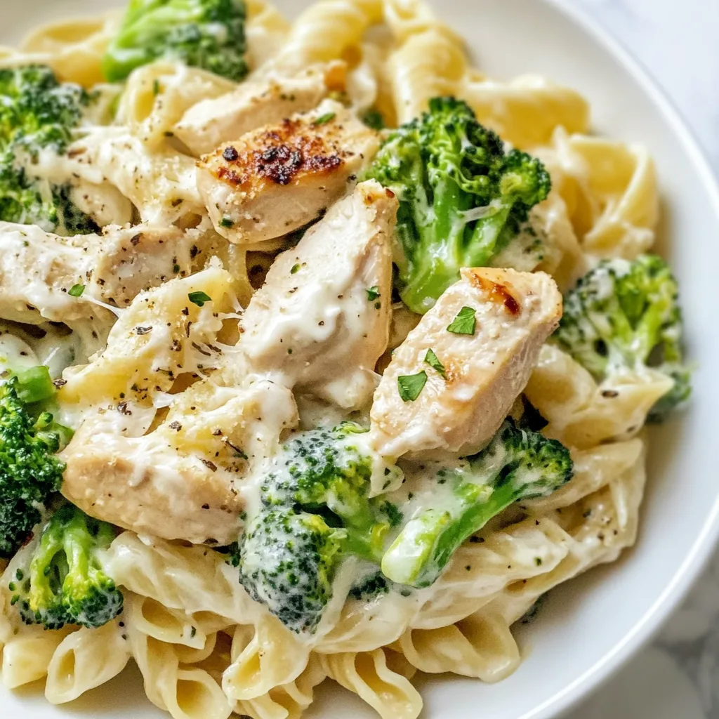 creamy Rotisserie Chicken Broccoli Pasta