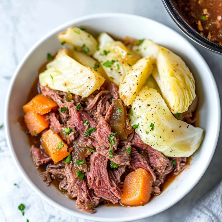 Easy Slow Cooker Corned Beef and Cabbage Recipe | Tender & Delicious Meal