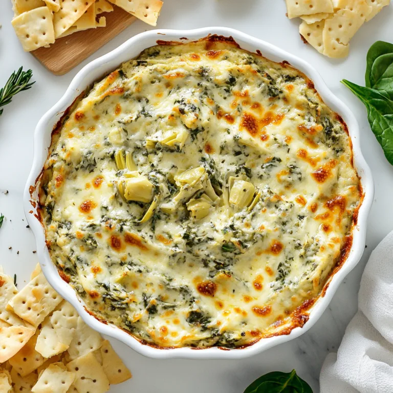 Creamy Spinach Artichoke Dip Recipe | Easy & Delicious Appetizer